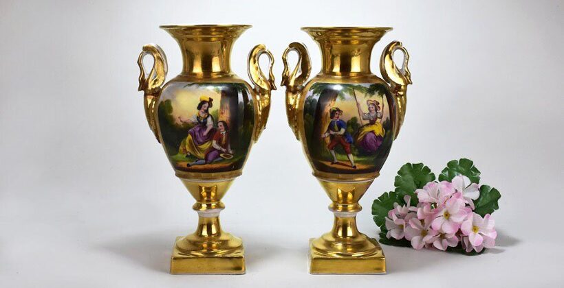 Paire de vases Vieux Paris